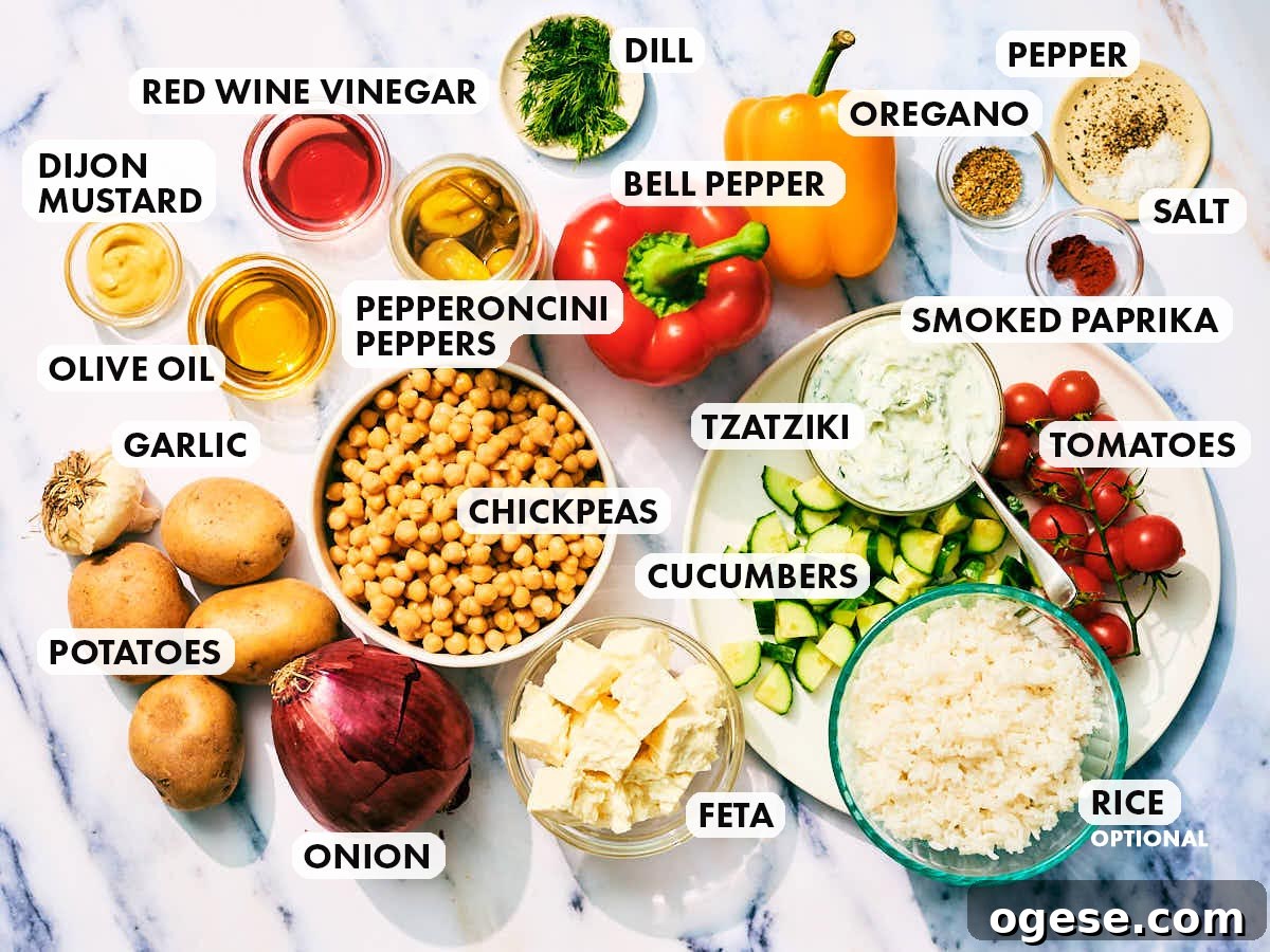 Ingredients to make Evergreen Kitchen's Sheet Pan Greek Veggie Feta Bowls.
