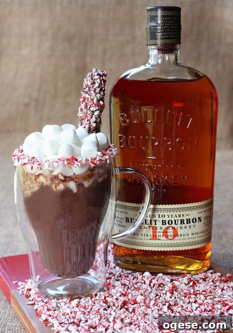 Bulleit Peppermint Hot Chocolate feature