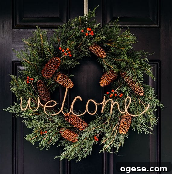 Make Your Own Wired Word Signs: Free Template Included 13 Dress up a storebought wreath with this DIY wire word
