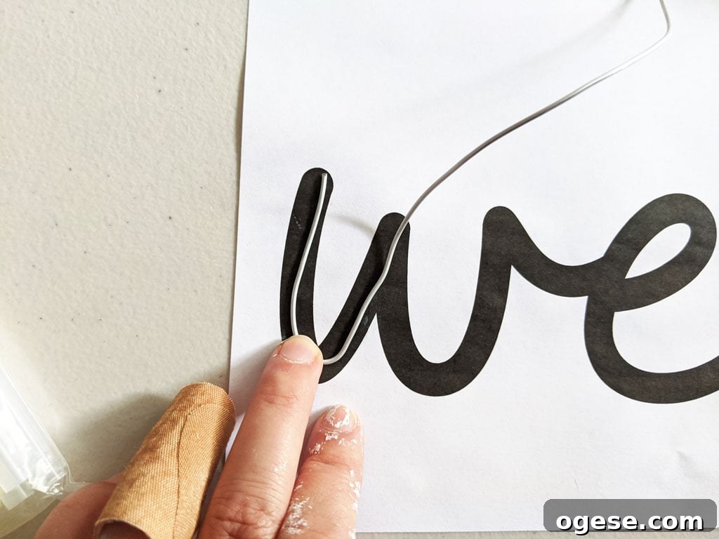 Make Your Own Wired Word Signs: Free Template Included 4 img 81365 3