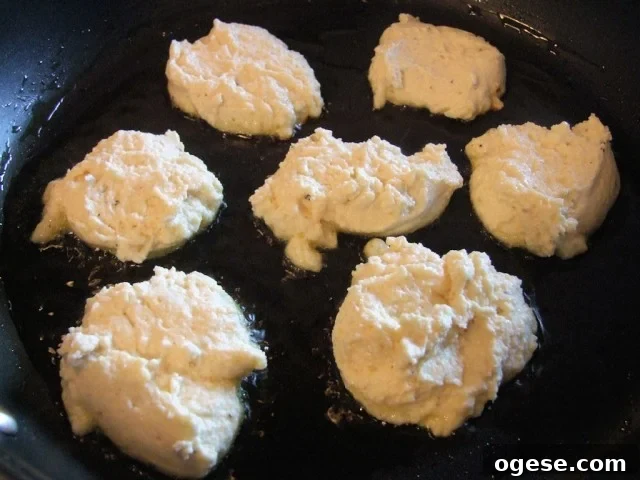 Ricotta Fritta Cooking