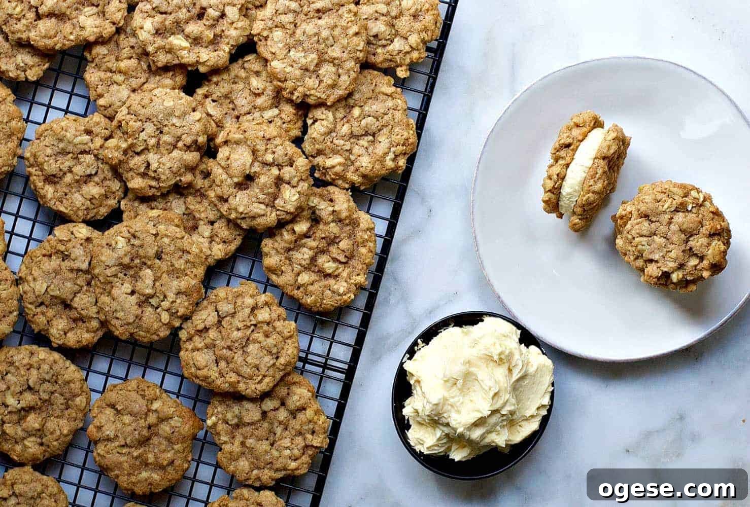 Fluffy Vanilla Buttercream Frosting Recipe for Perfect Cakes 3 Oatmeal Sandwich Cookie Assembly
