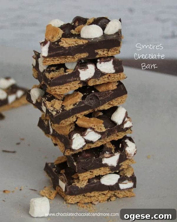 Smores Chocolate Bark Candy
