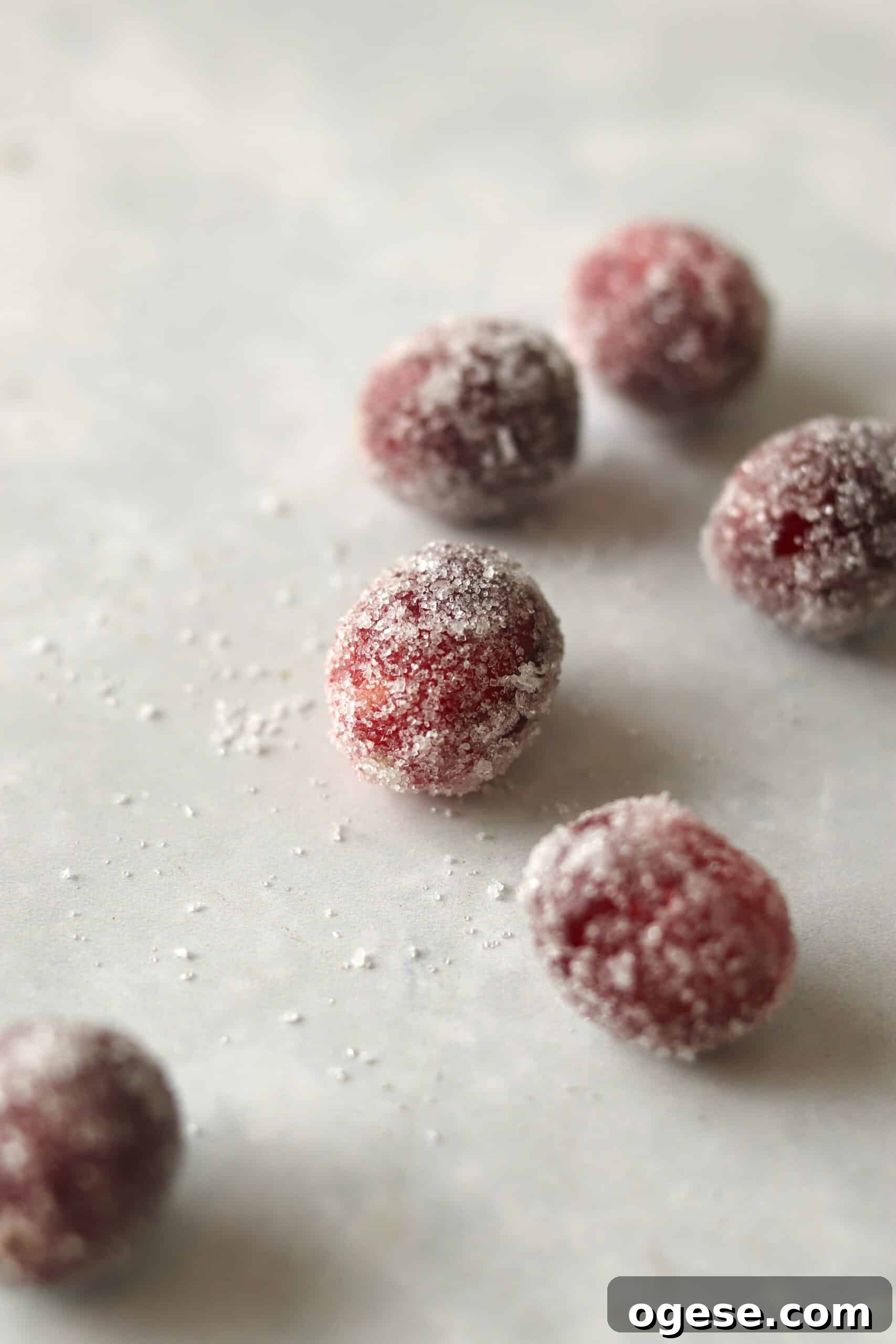 sugared cranberries
