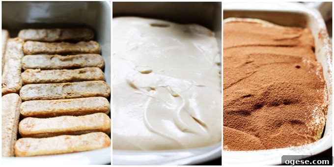 How to make tiramisu - process shots