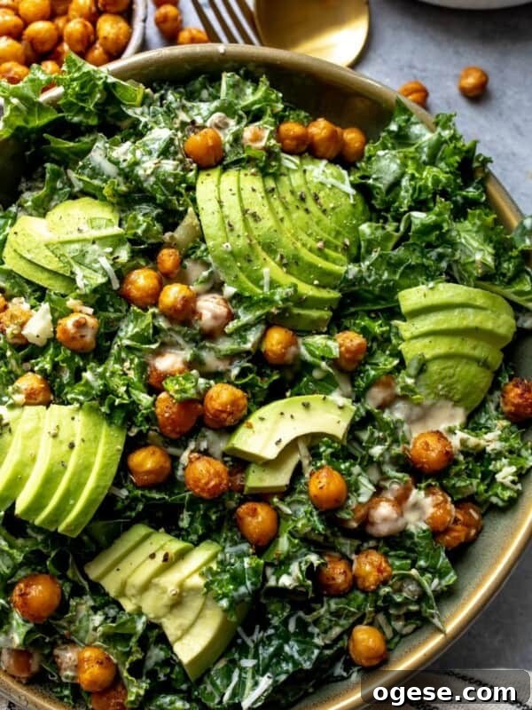 Healthy Vegan Kale Caesar