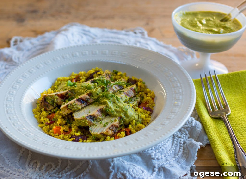 Chicken over quinoa with roasted vegetables