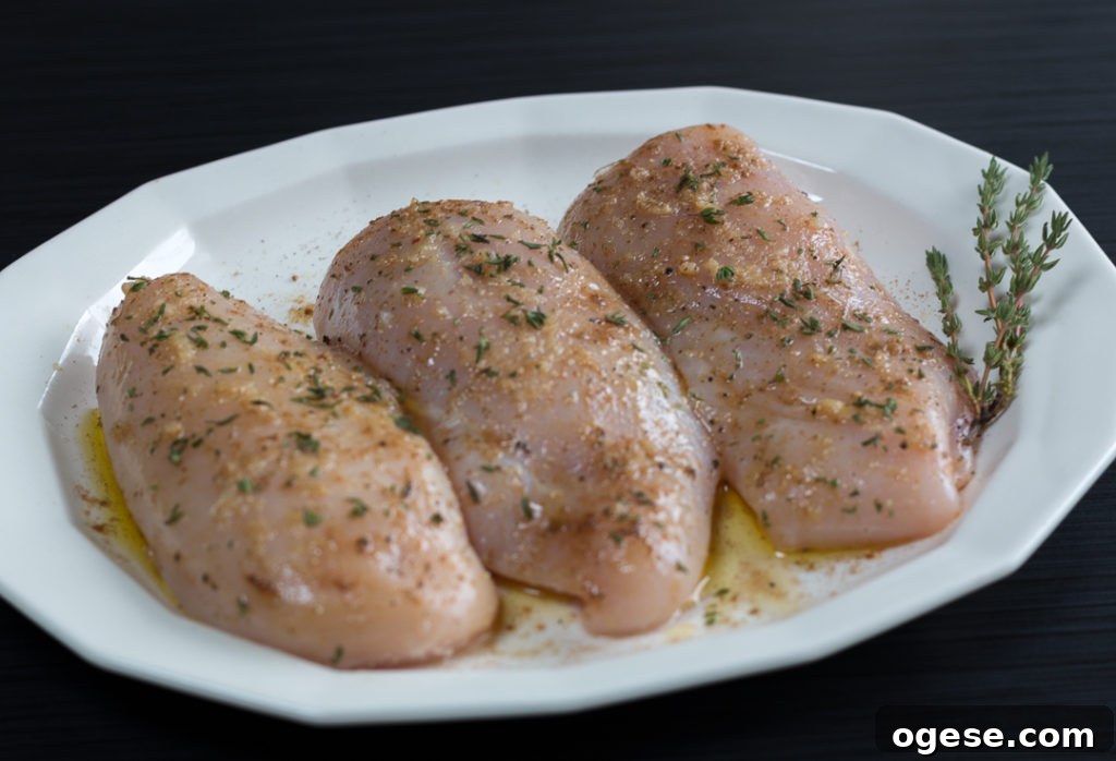 Marinated chicken with lime and seasonings