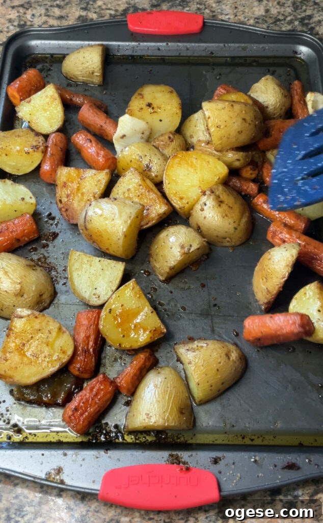 Oven-Baked Corned Beef with Tender Cabbage and Carrots 9 roasted vegetables