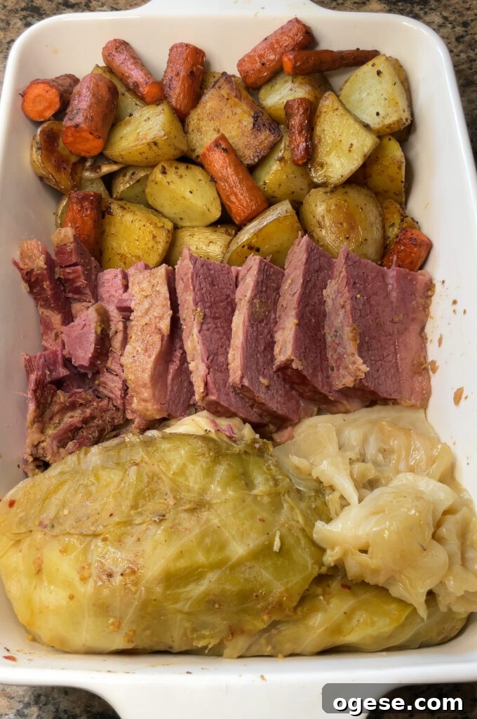 Oven-Baked Corned Beef with Tender Cabbage and Carrots 3 Oven Baked Corned Beef and Cabbage