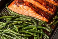 Honey Soy Sheet Pan Salmon Recipe