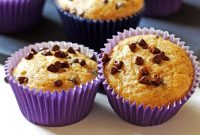 Moist Banana Chocolate Chip Muffins