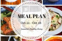 Weekly Meal Plan Oct 22–28: Menus & Recipes