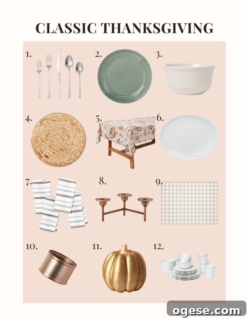 Stylish Thanksgiving Table Decor Ideas for 2021 3 Classic Thanksgiving table setting