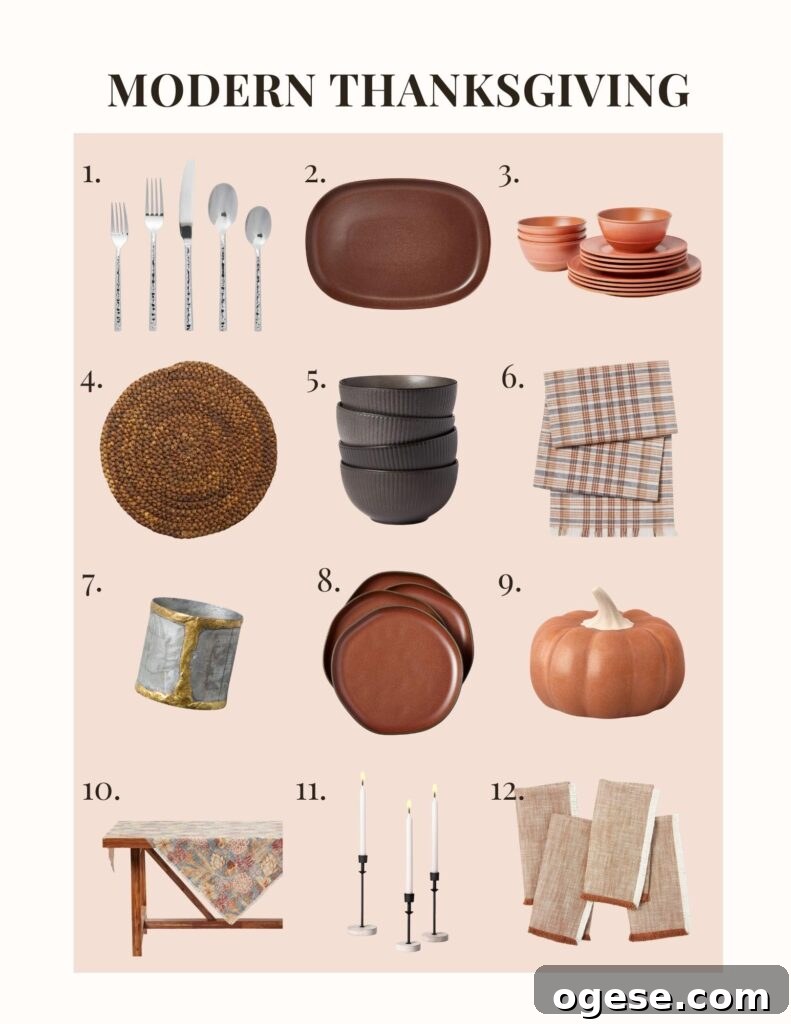 Stylish Thanksgiving Table Decor Ideas for 2021 4 Modern Thanksgiving table setting