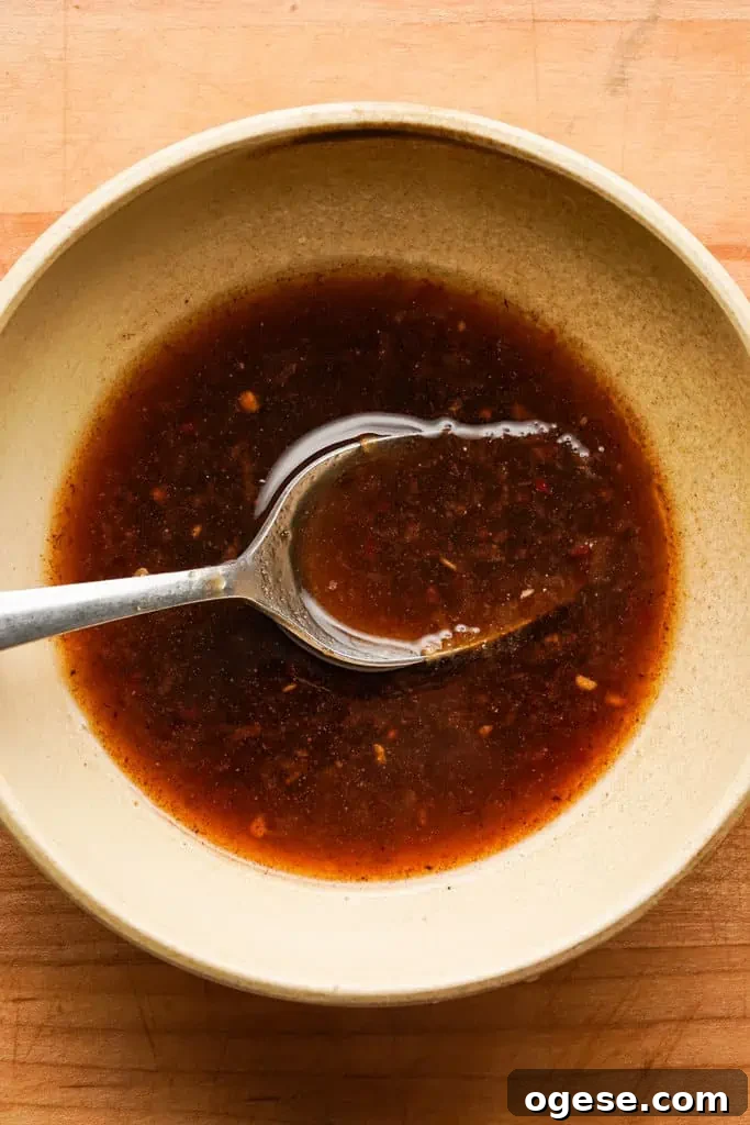 Honey Soy Marinade bowl of honey soy marinade