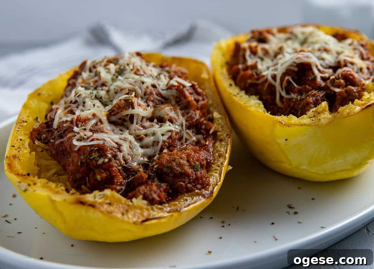Cheesy Stuffed Spaghetti Squash with Herbs and Parmesan 12 img 14643 11