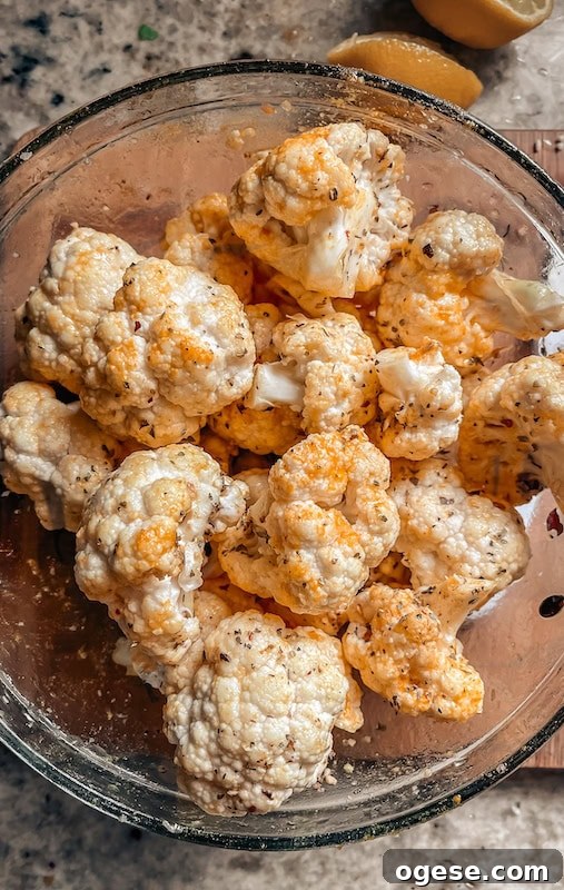 Malaysian-Spiced Roasted Cauliflower 6 cauliflower prep