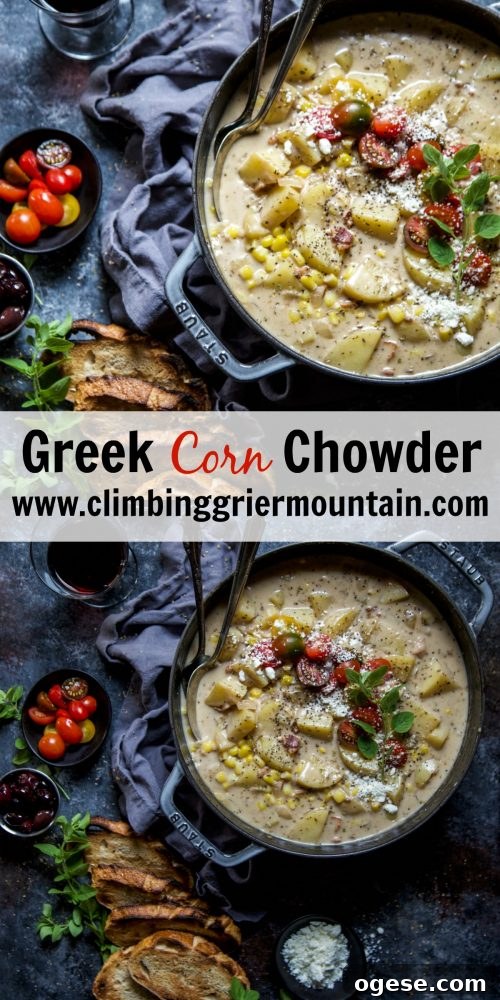 Greek Corn Chowder