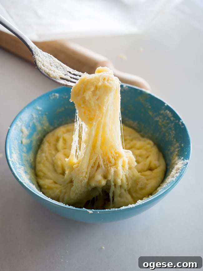 Almond flour mixed into dough