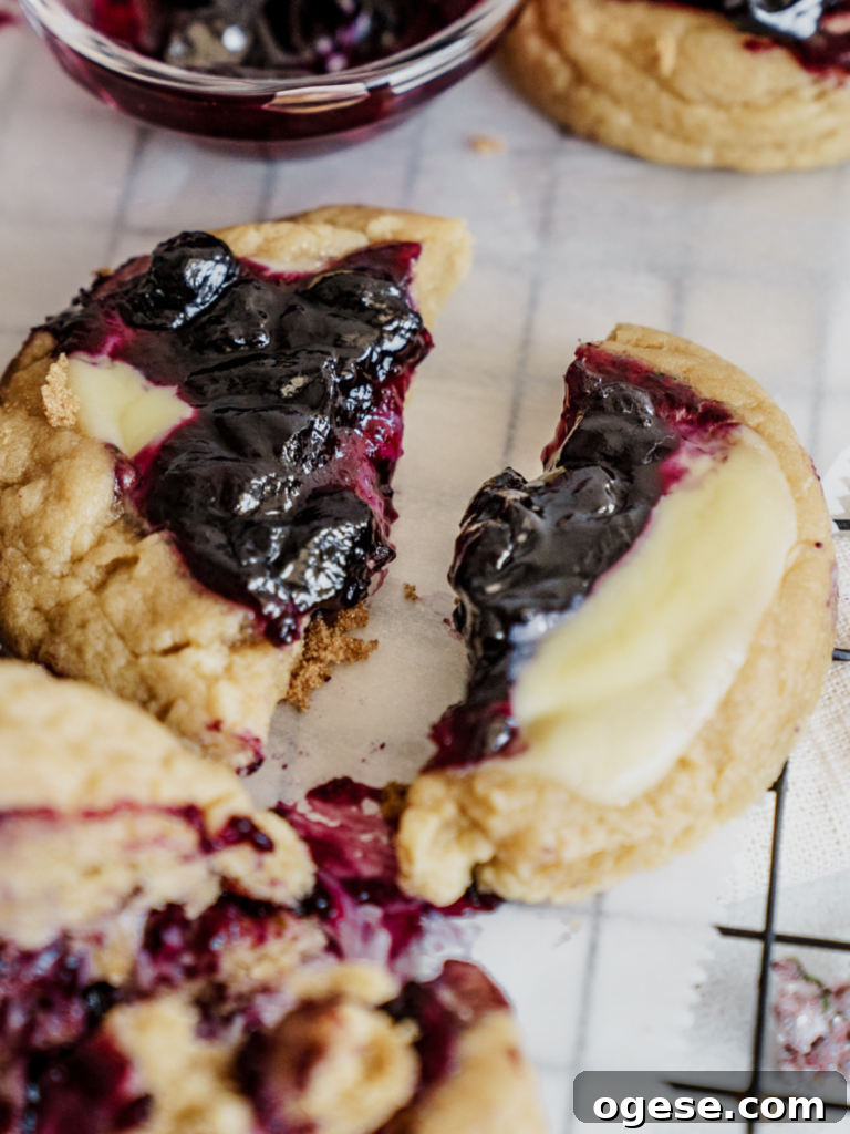 Blueberry Cheesecake Cookies