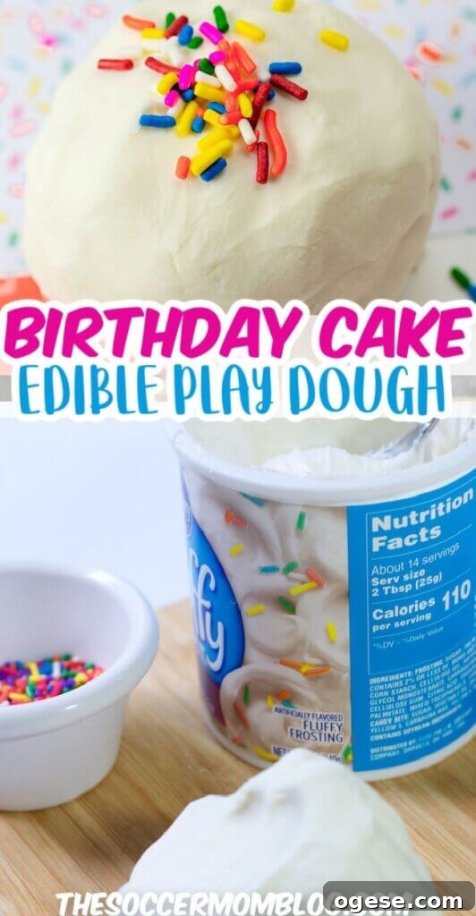 Edible Birthday Cake Playdough Recipe Kids Will Love 11 edible birthday cake play dough made with frosting